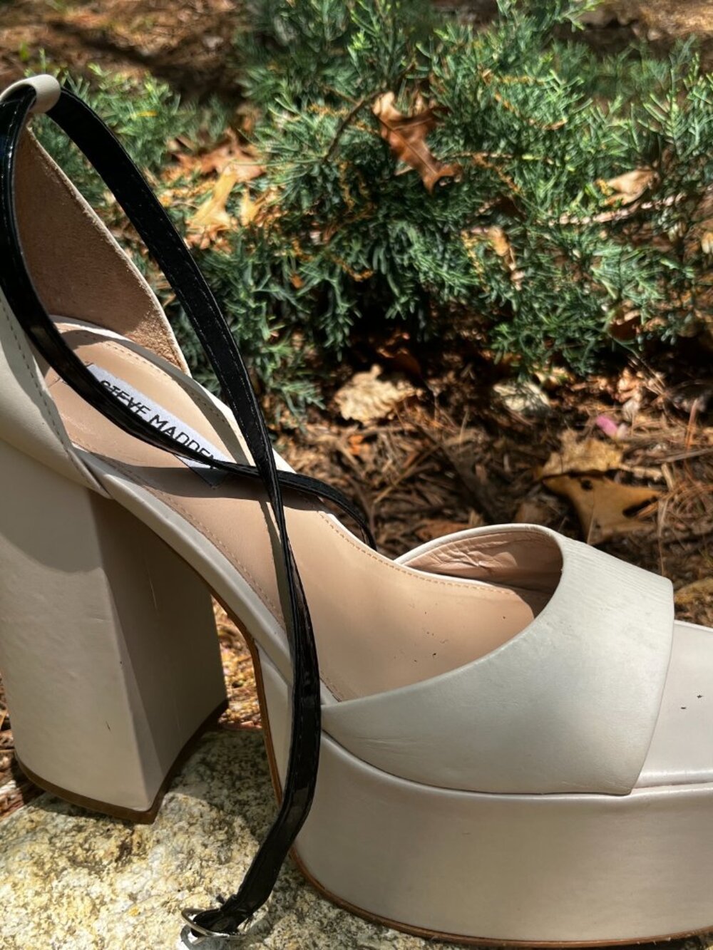 Steve Madden Kassiani Platform Leather Sandals Sandals - Picture 2 of 7